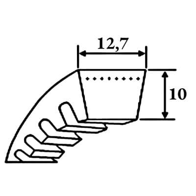 Кабели Ремень клиновой XPA 857 SWR