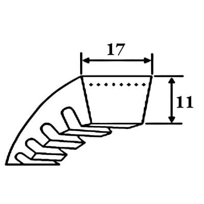 Кабели Ремень клиновой BX 32 Ld=856 мм SWR Кабели Ремень клиновой BX 32 Ld=856 мм SWR