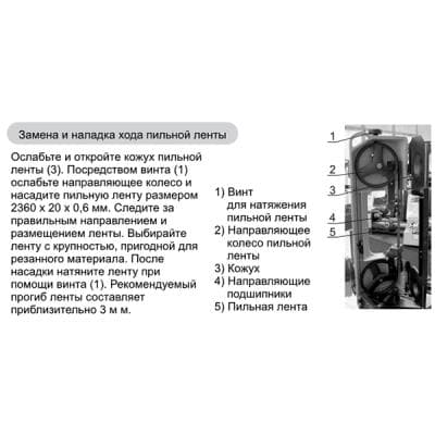 Кабели Пила ленточная PPK-115 Proma 25330742 Кабели Пила ленточная PPK-115 Proma 25330742
